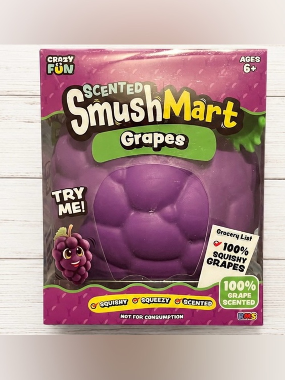 RMS SmushMart Jumbo Scented Purple Grapes Squishy -
